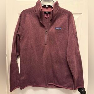 Patagonia Zip-Up Sweater in Deep Burgundy
